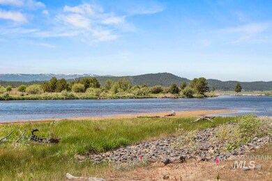 Water view with a mountainous background
