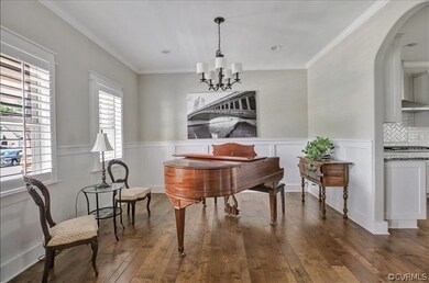 Perfect for entertaining, the dining room flows ef