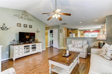 Family Room with Ceiling Fan