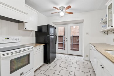 Good amount of counter space and new French doors 