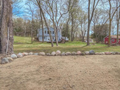 Improved beach area with slow sloping lot from hou