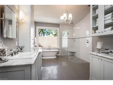 Master Bath with every detail etched with architec