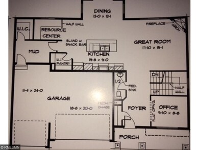 Main floor layout of the home. Nice 