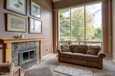 Living Room and Wall of Windows