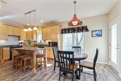 Eat-in kitchen that walks out to deck
