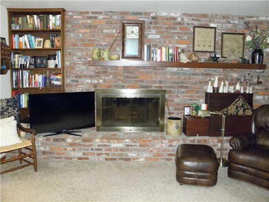 Fireplace.