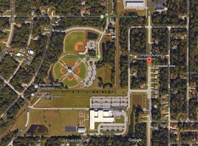 Satellite image of neighborhood