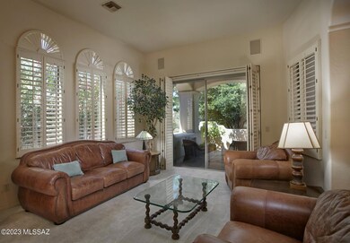 Living Room with private patio
