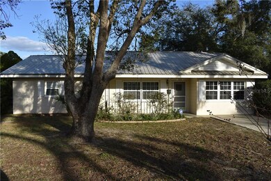 Exterior front view of the home. Beautiful trees o