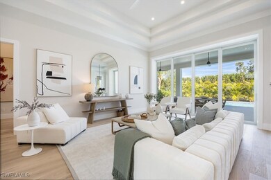 The open concept main living area features white o