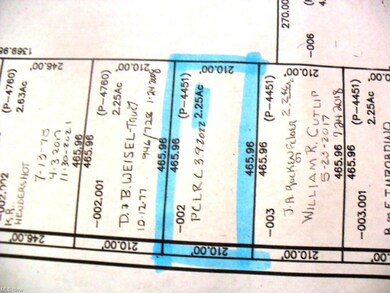 Tax map from auditor tax map department.