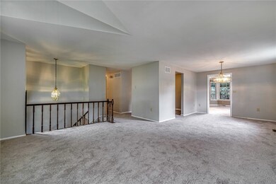 Living room/ dining room combo with access to the
