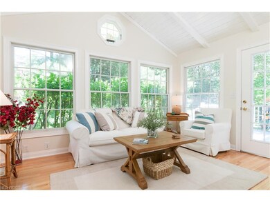 French Doors Lead into the Vaulted Four-Season Sun
