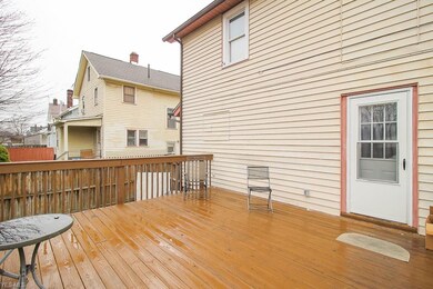 Large back deck.