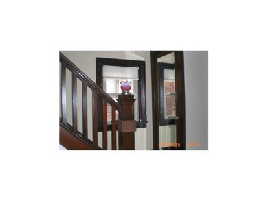 Living Room. Stairway to second floor