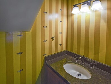 Renovated half bath, downstairs w/ easy access for