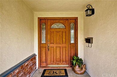 Custom oak entry door & sidelights with leaded, be