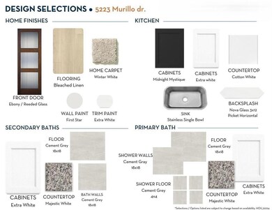 Spec selections  5223 Murillo dr

