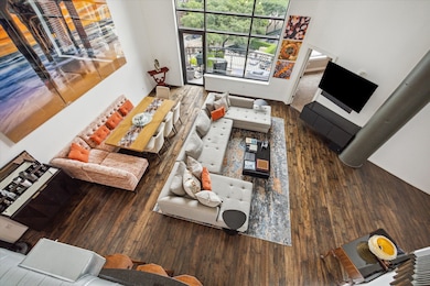 Aerial view of Living/Dining Room