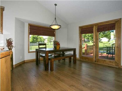 Spacious dining area