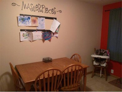The dining area is conveniently located adjacent t