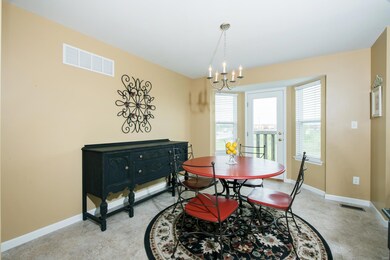 The bay windows in the dining room add nice natural light!