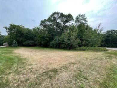 From the NW corner of the lot at the road.