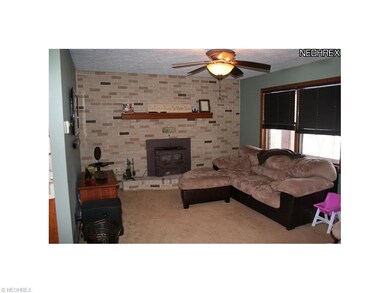 Living room with wood burning stove perfect locati