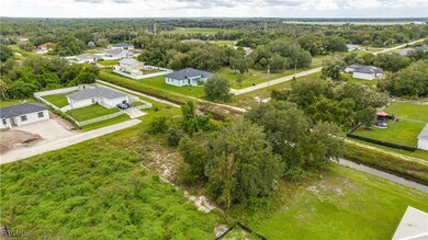 Aerial perspective of suburban area