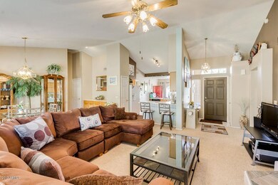 Great Room with Vaulted Ceilings