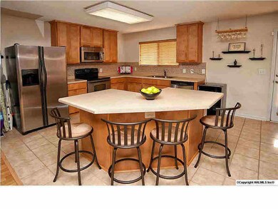 Bar top island, & new tile backsplash.