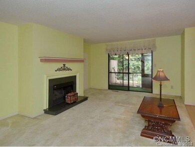 Living room with fireplace