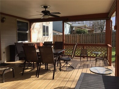 Really nice covered patio.