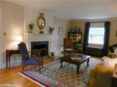 Living Room -  Large LR with gas log fireplace & t