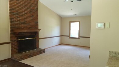 View from Kitchen of Living Room