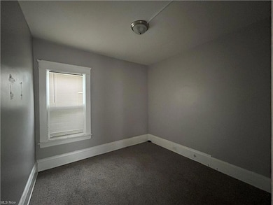 Unfurnished room with carpet