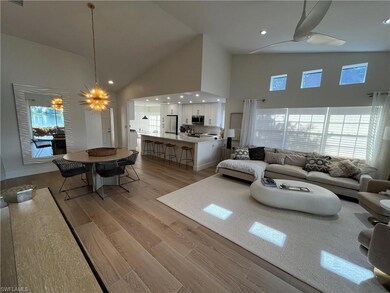 Living room featuring light hardwood / wood-style 