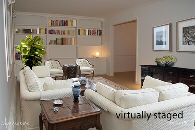 living room virtually staged