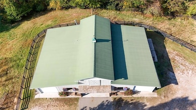 View from above of property