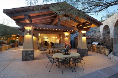 Wine room and patio