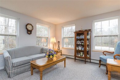 Lots of natural light in the living...