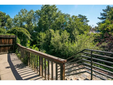stairs from yard to creek