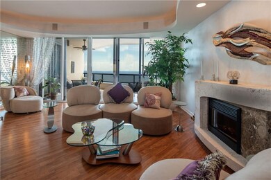 Gulf views from the living room.
