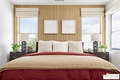 This is an image of a model home.  Furnishings and