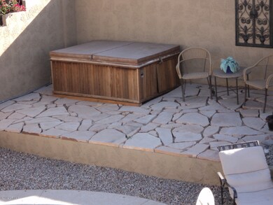 Spa With it's own little deck area
