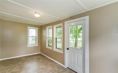 Enclosed front porch