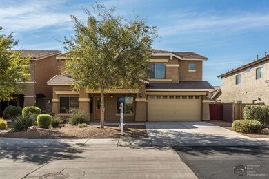 Front of home with two car garage
