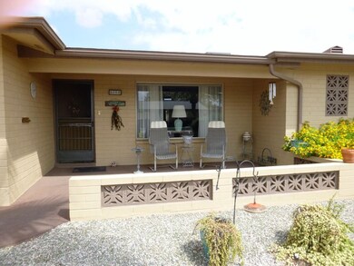 Welcoming front patio