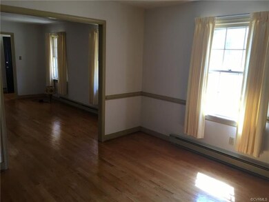 Living room and dining room