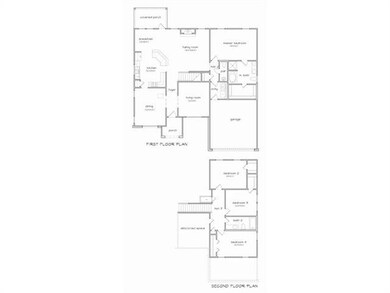 1st Floor Plan. 2 story home with master down and